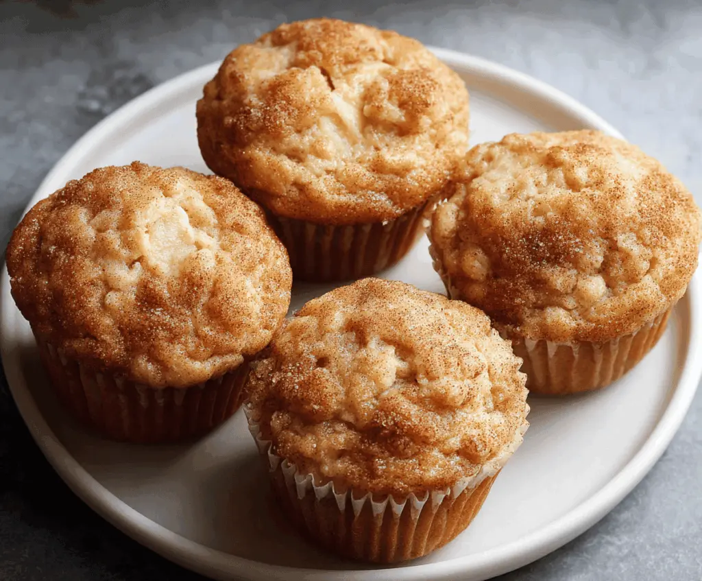 Delicious homemade apple cinnamon muffins with golden crust and cinnamon swirls, perfect for breakfast or snacks.