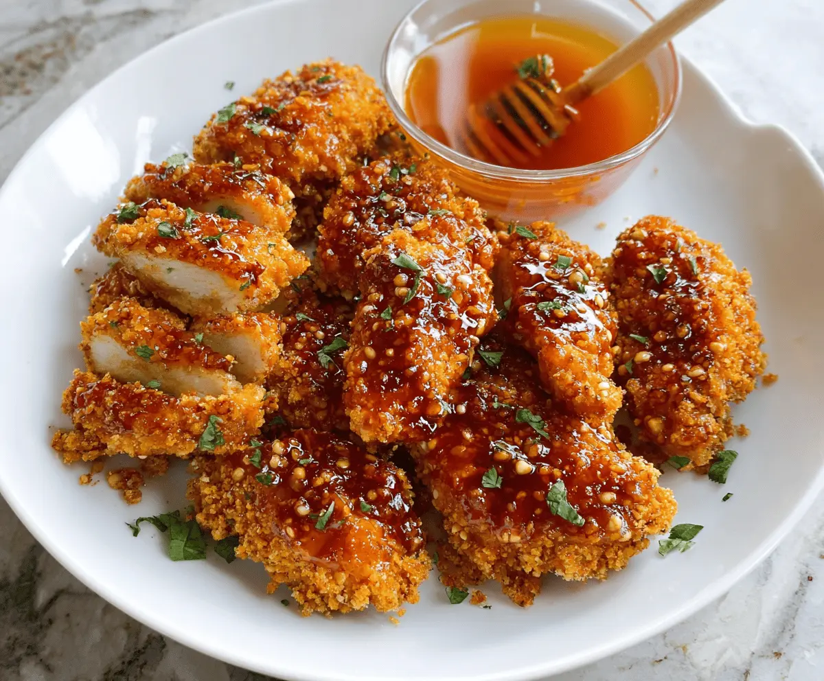 Baked Crunchy Hot Honey Chicken