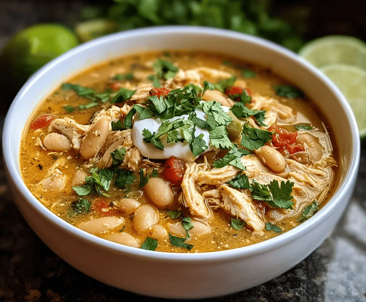 Easy Cajun White Chicken Chili Recipe with Spicy Flavor