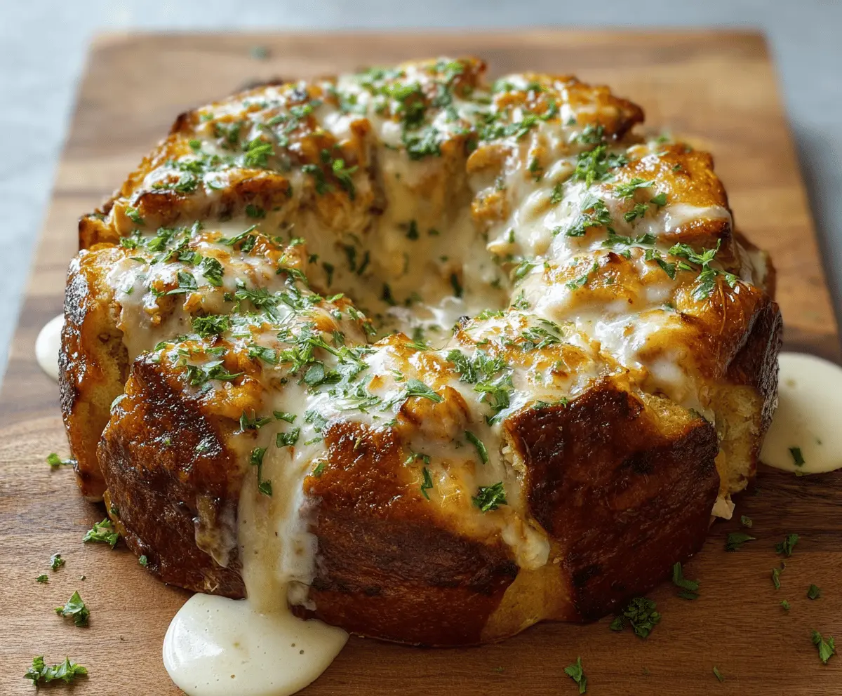 Chicken Alfredo Monkey Bread