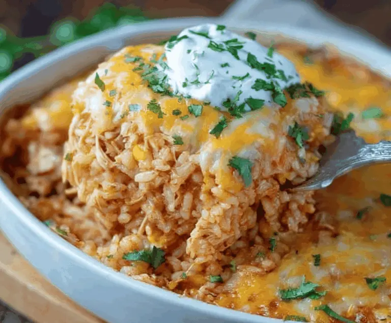 Chicken Enchilada Rice Casserole (35 minutes)