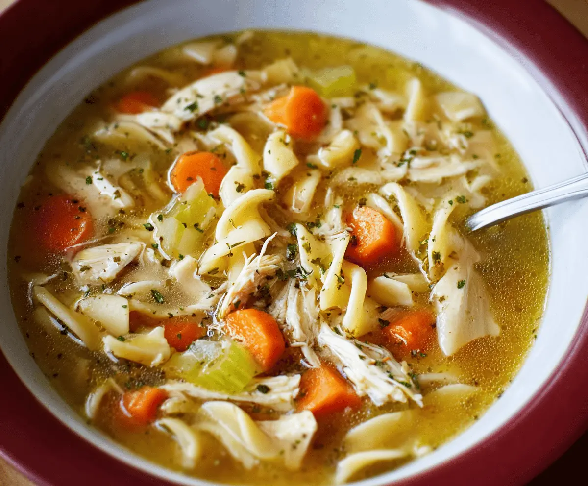 Best Chicken Noodle Soup Recipe - Easy & Comforting Meal