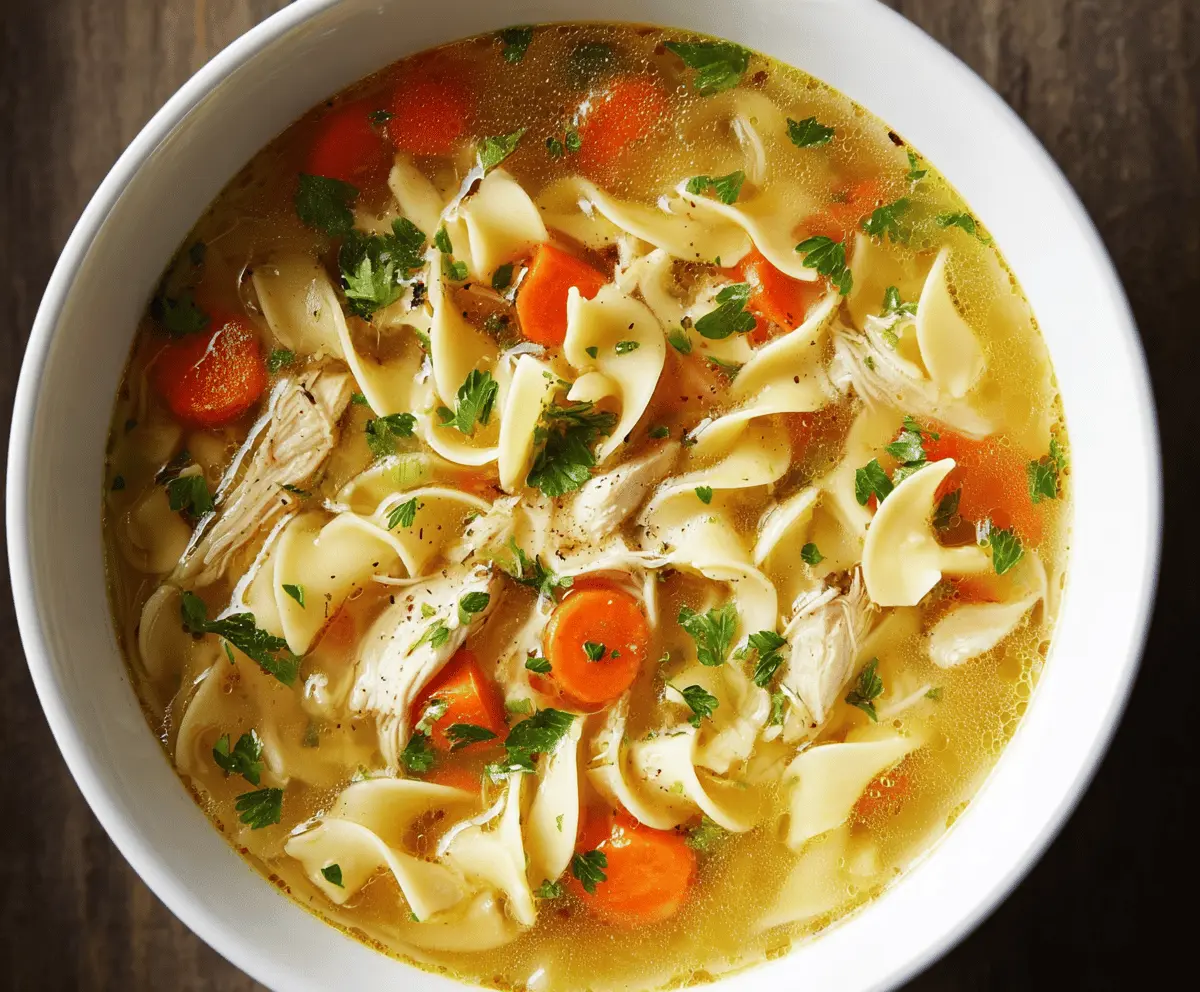 Best Chicken Noodle Soup Recipe - Easy & Comforting Meal