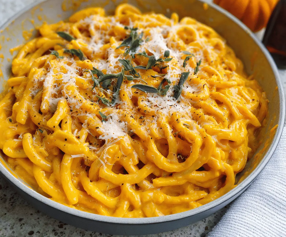 Creamy Pumpkin Pasta