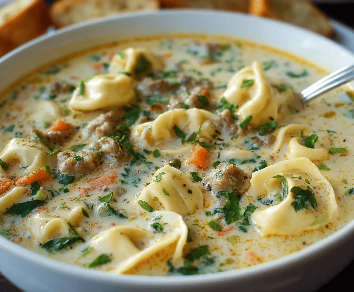 Creamy Sausage Tortellini Soup Recipe: Easy & Delicious Comfort Food