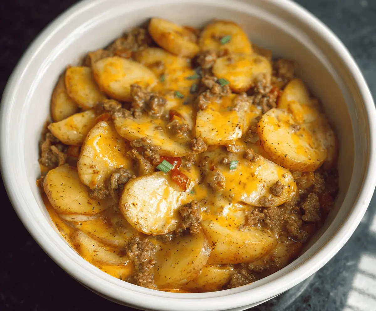 Crockpot Hamburger Potato Casserole