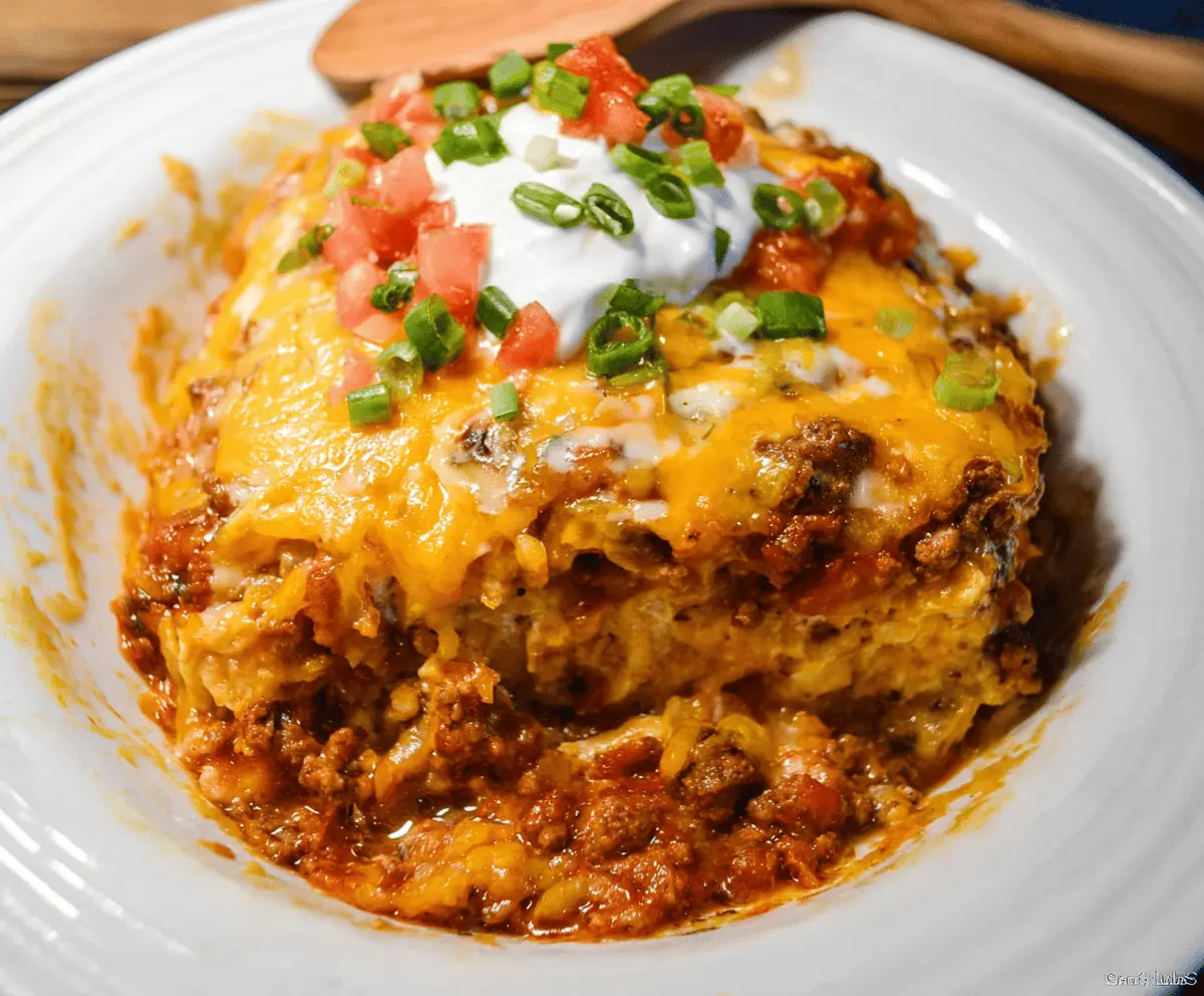 Crockpot Taco Casserole