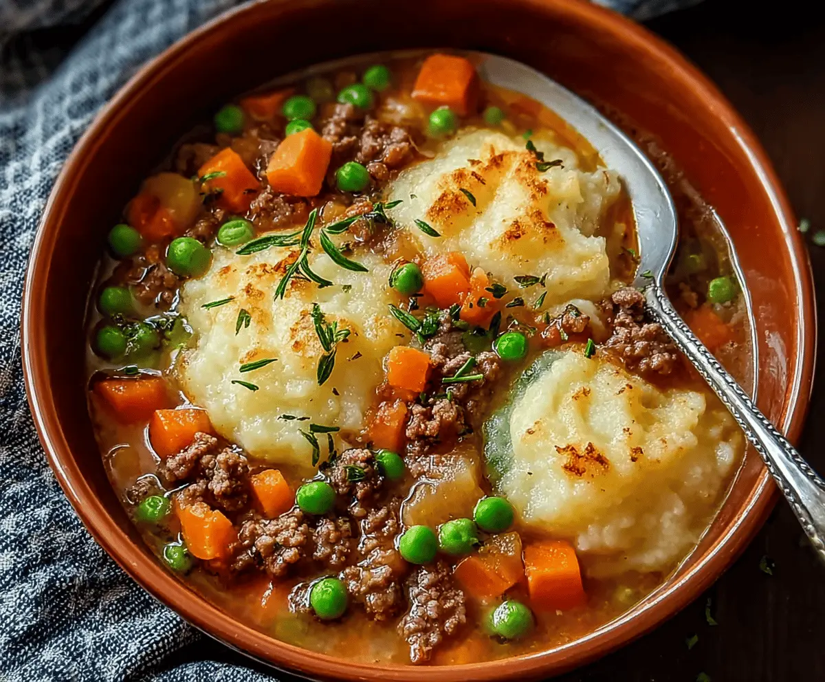 Hearty Shepherd’s Pie Soup Recipe – Easy & Delicious