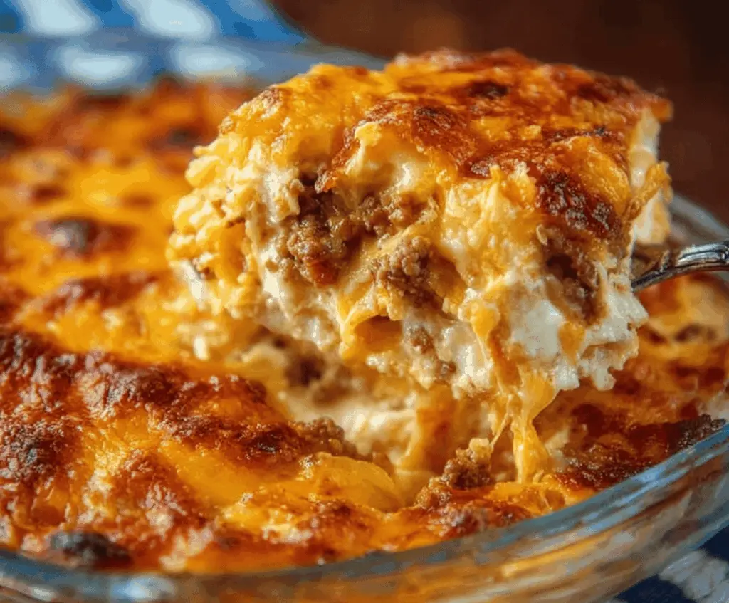 Delicious Dolly Parton's 5-Ingredient Casserole ready in 30 minutes, perfect for quick and easy dinner tonight.