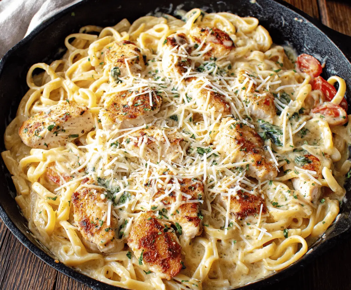 Easy Parmesan Chicken Pasta
