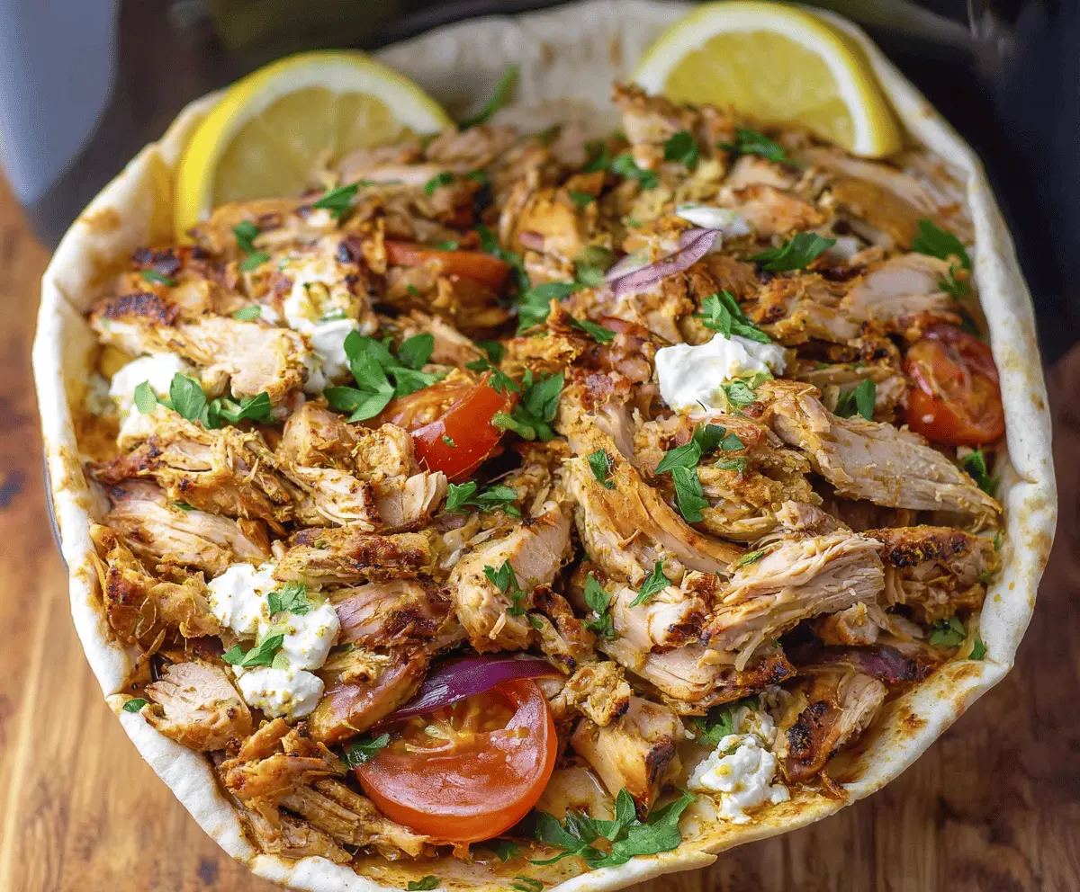 Easy Slow Cooker Chicken Shawarma Recipe – Flavorful & Tender Middle Eastern Meal