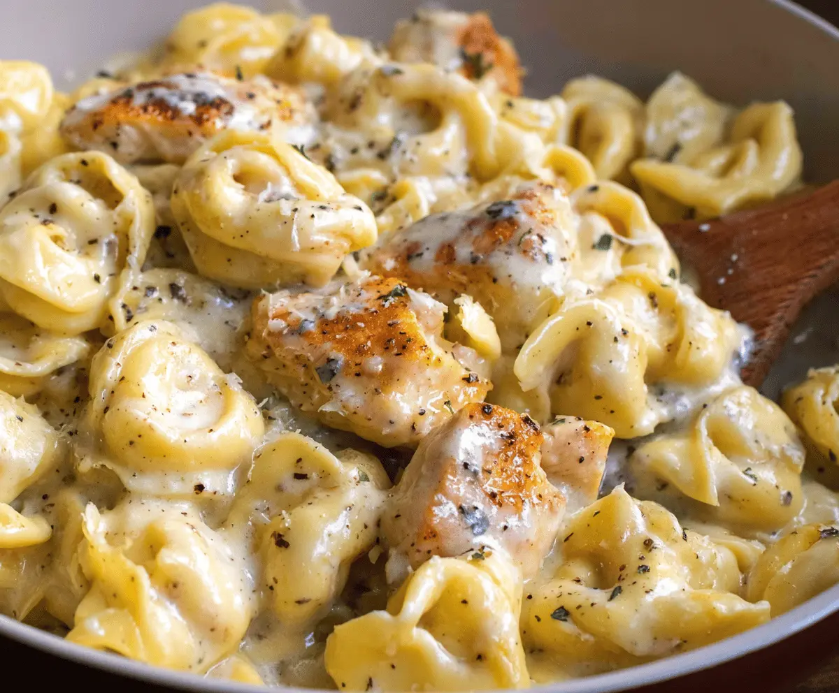 Garlic Parmesan Chicken Tortellini