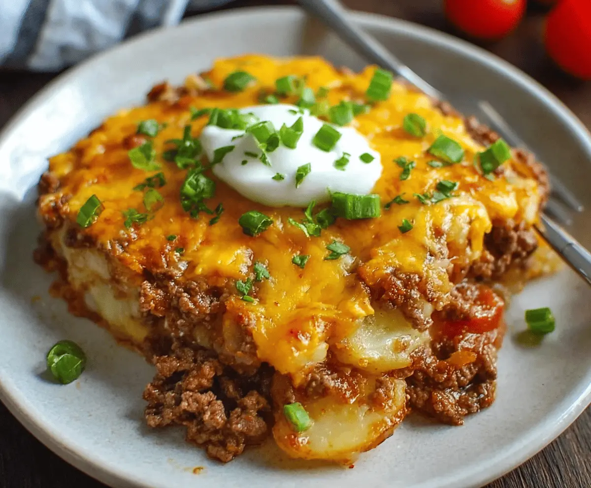 Easy Hobo Casserole with Ground Beef – Simple and Delicious Recipe