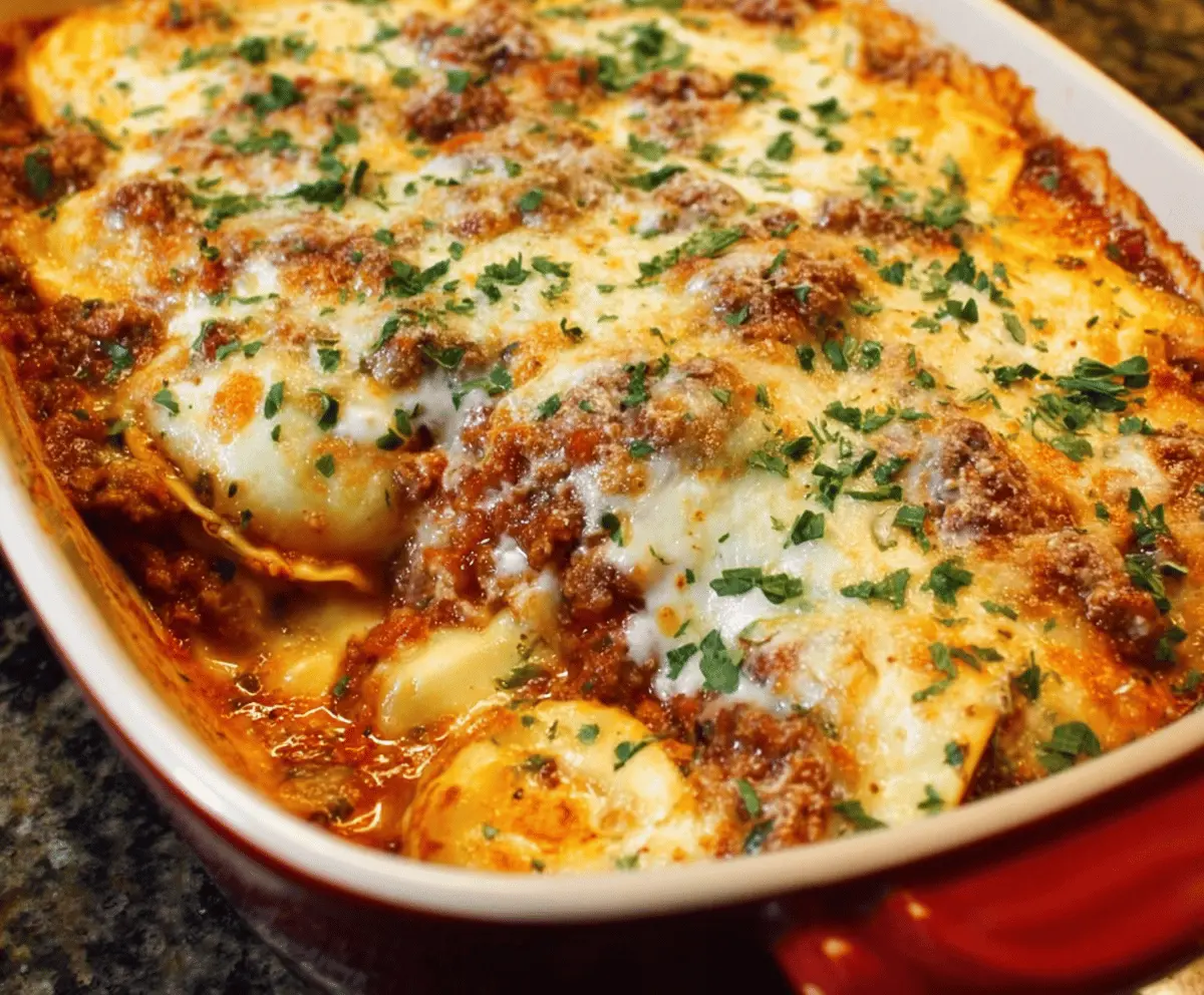 Million Dollar Ravioli C casserole