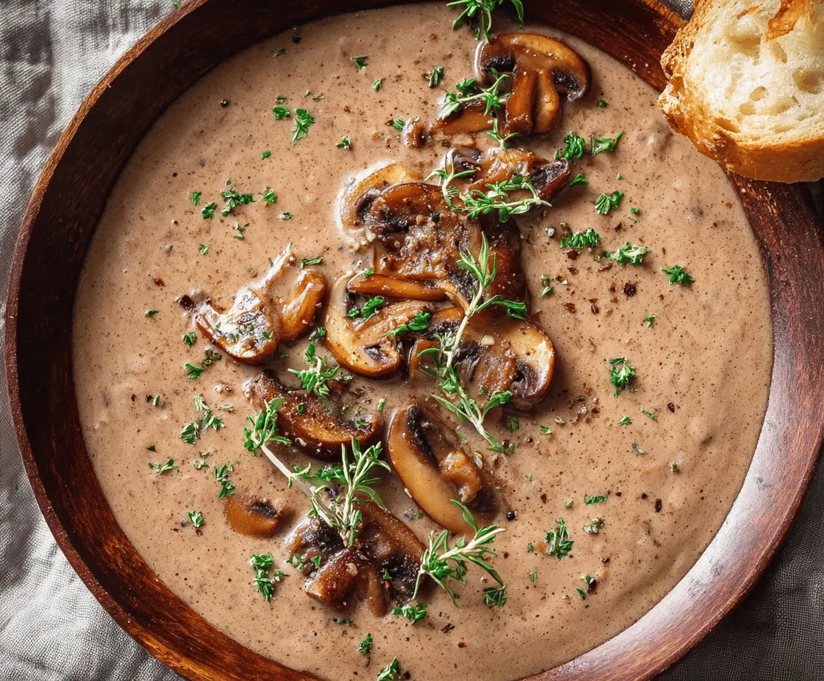 Creamy Mushroom Soup Recipe for Easy Comfort Food