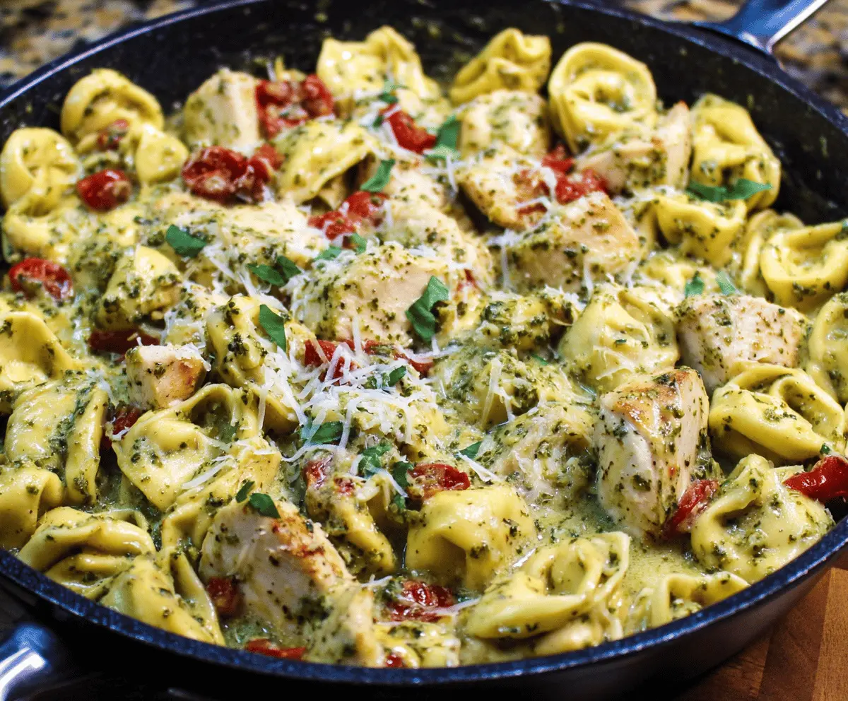 Pesto Chicken Tortellini