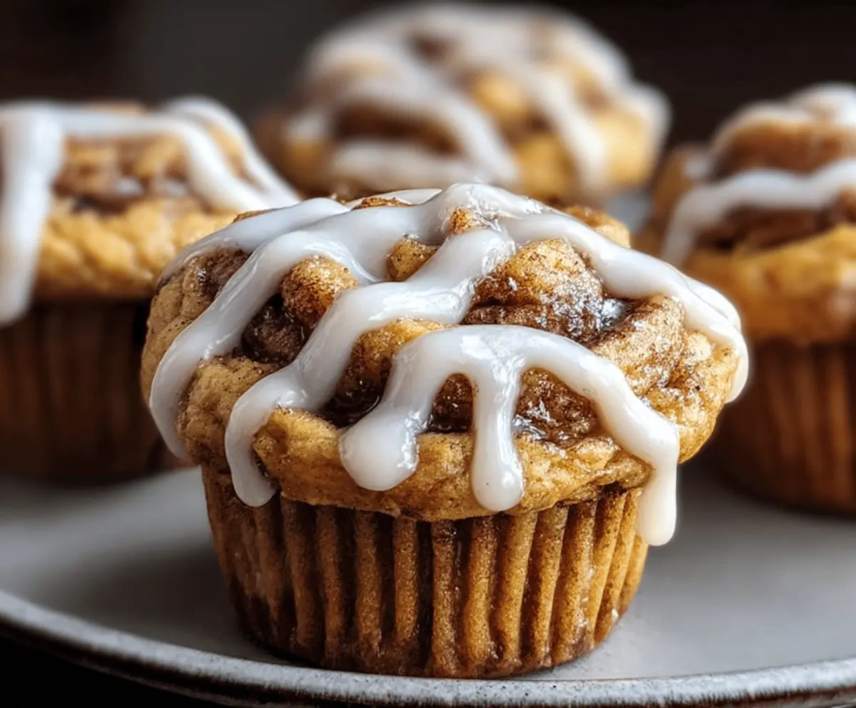 Pumpkin Cinnamon Roll Muffins