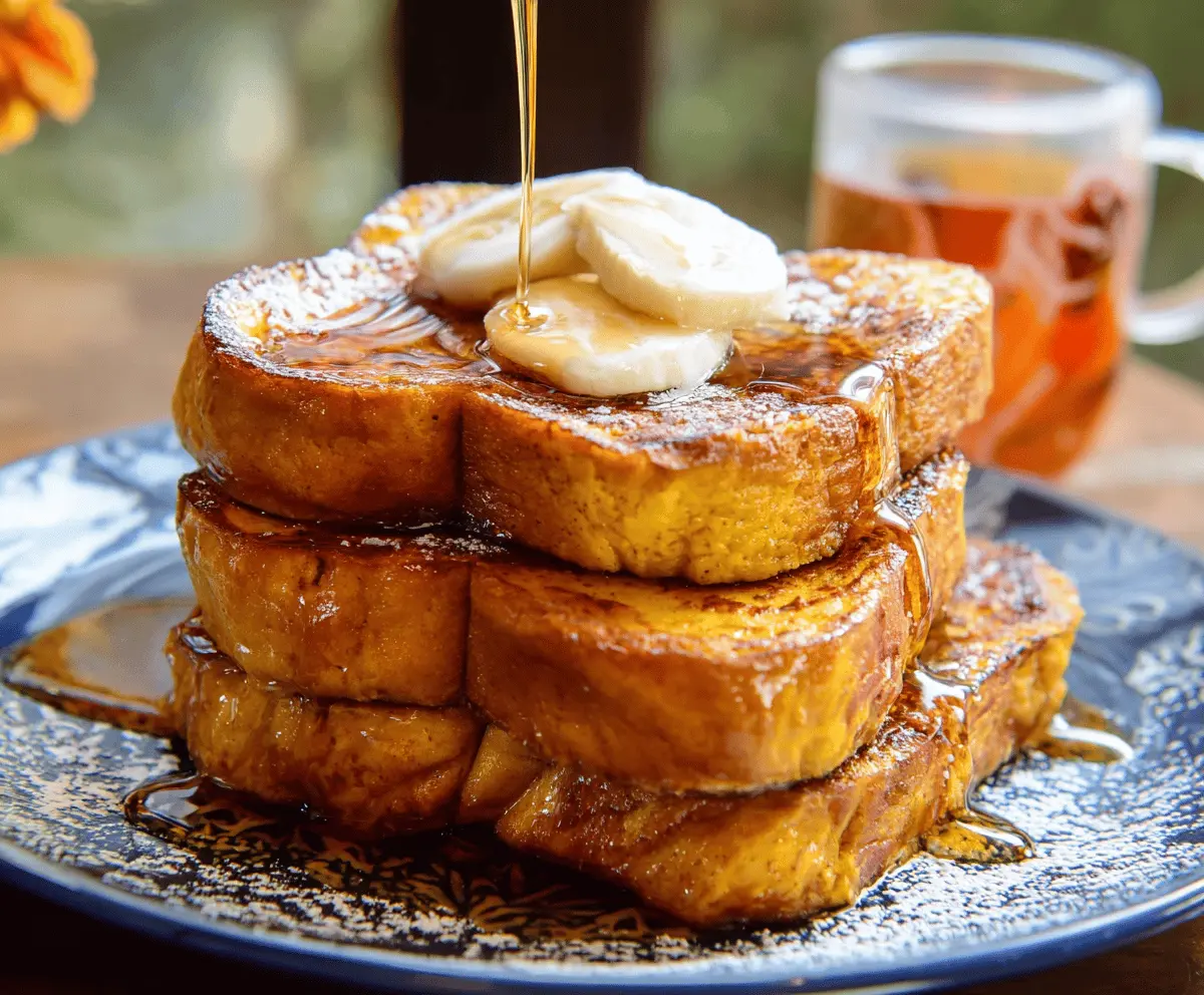 Pumpkin french toast