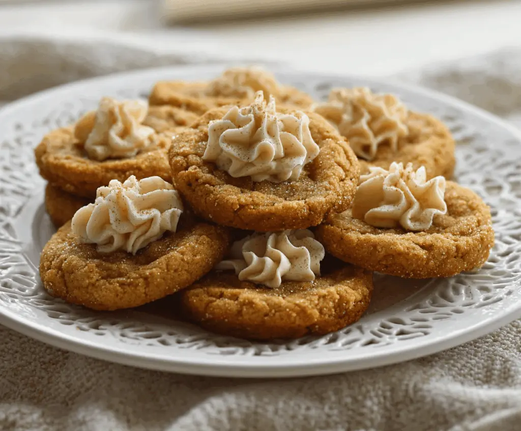 Delicious homemade pumpkin pie cookies with spiced pumpkin filling and golden-brown crust on a plate, perfect for fall desserts