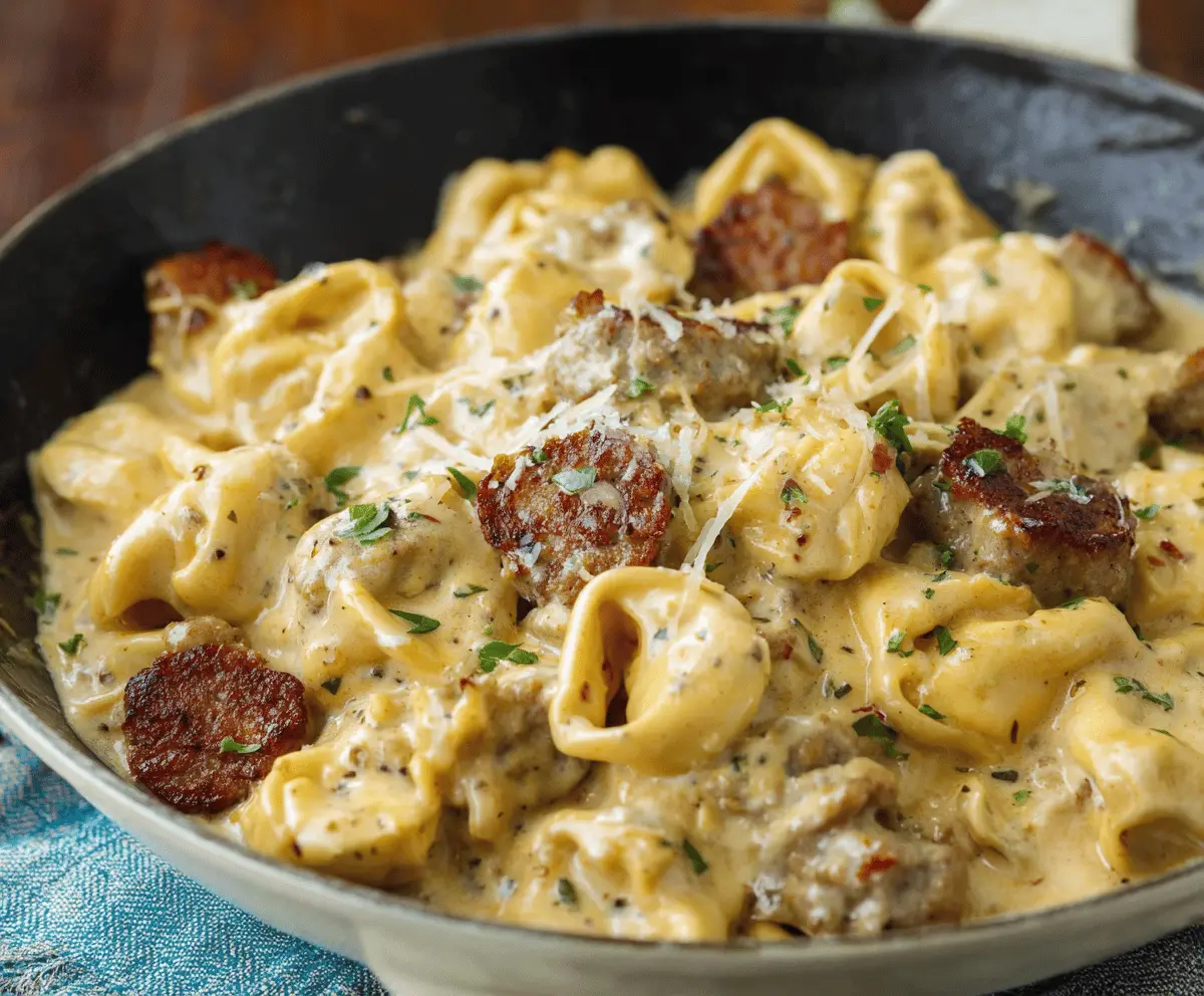 Sausage Tortellini Alfredo