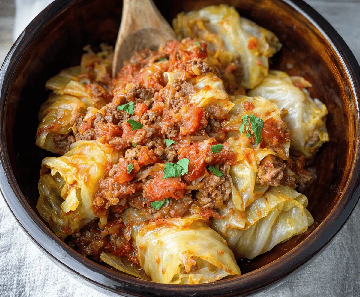 Easy Slow Cooker Unstuffed Cabbage Rolls Recipe for Comfort Food Lovers