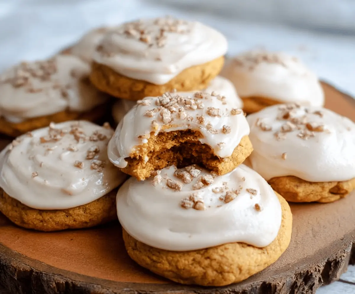 Soft Pumpkin Cookies with Cinnamon Frosting Recipe – Easy, Cozy Fall Dessert