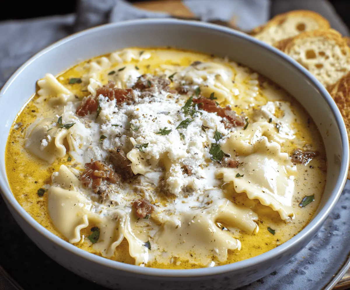 Easy White Lasagna Soup Recipe – Creamy, Cheesy Comfort Food