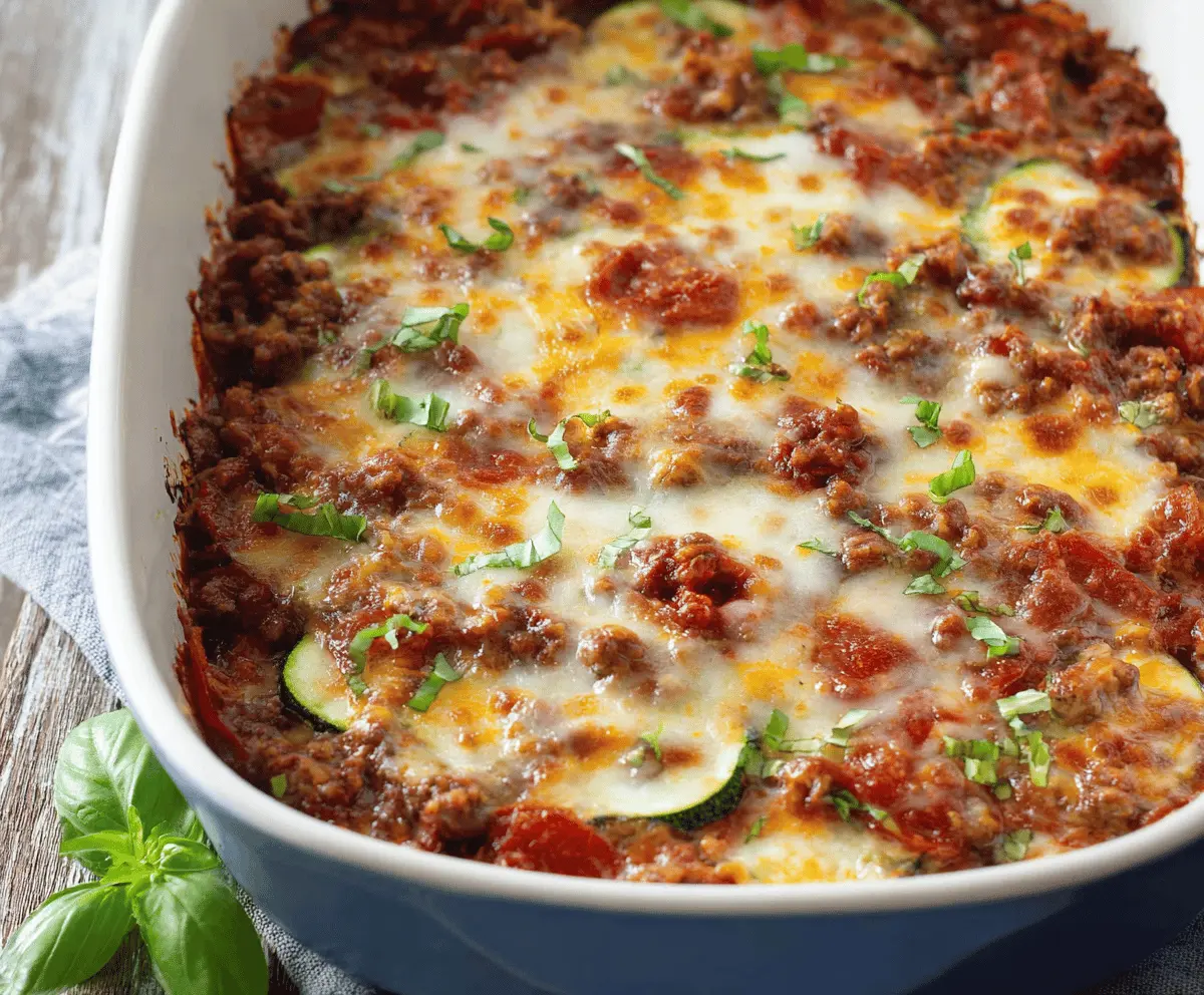Zucchini Pizza Casserole