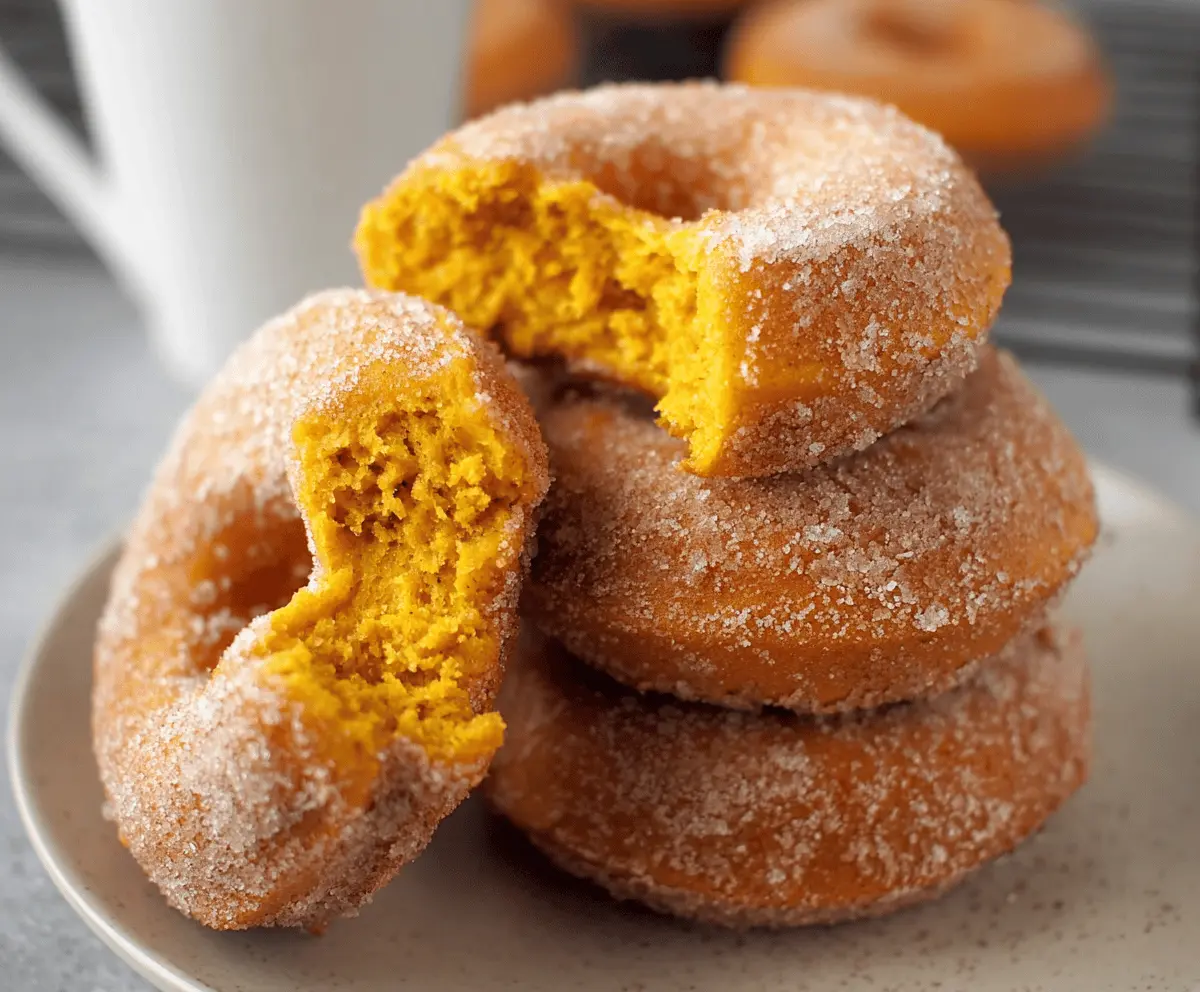 Delicious Baked Pumpkin Cake Donuts Recipe