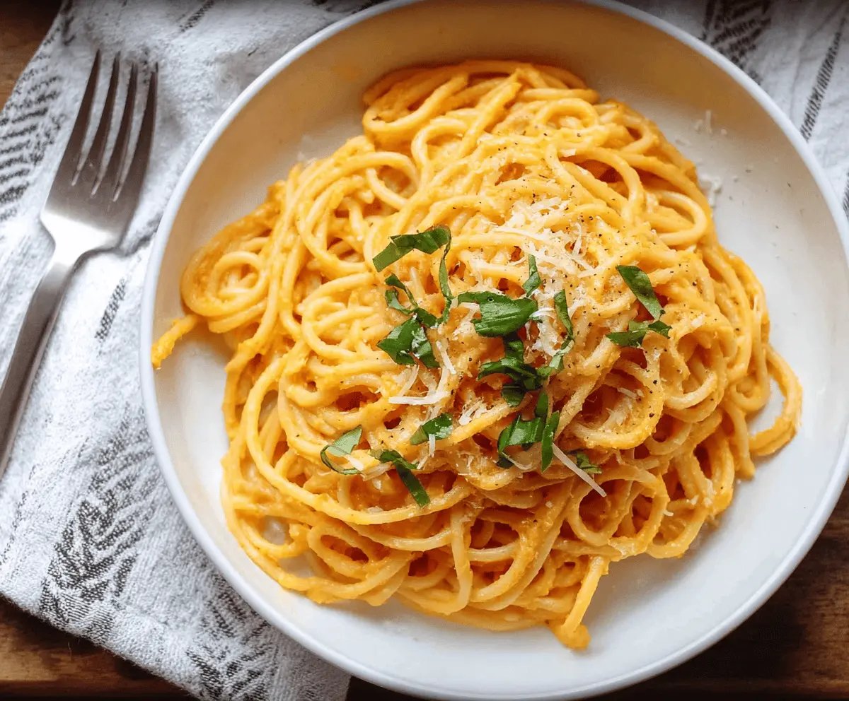 Easy Butternut Squash Pasta Sauce Recipe for Creamy Dinner