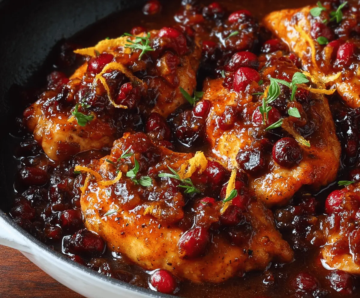 Easy Cranberry Orange Chicken Recipe for Delicious Dinner