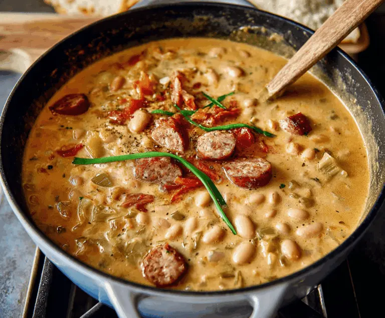 Creamy Bean Soup with Sausage