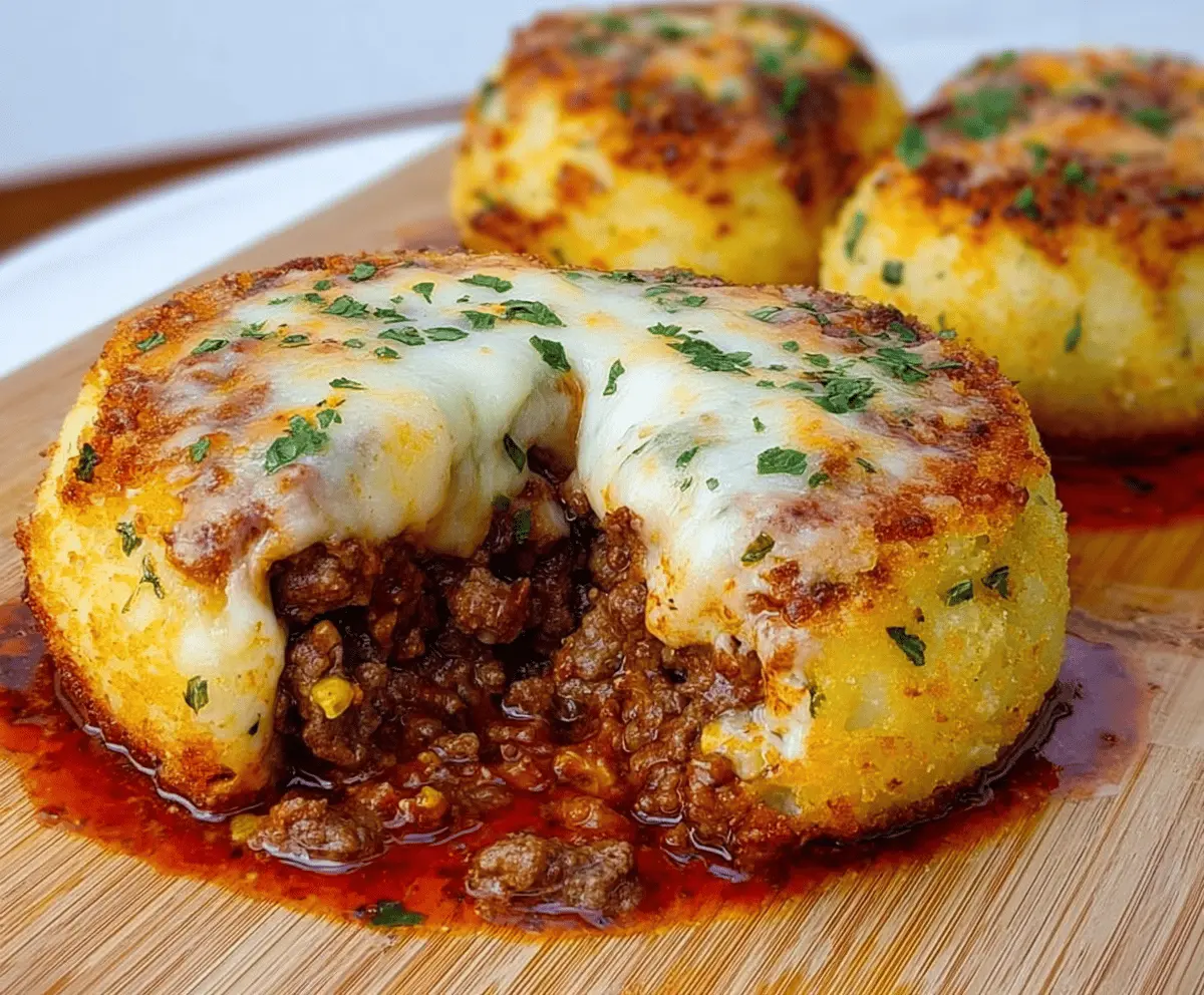 Crispy Cheesy Beef-Stuffed Mashed Potatoes Recipe