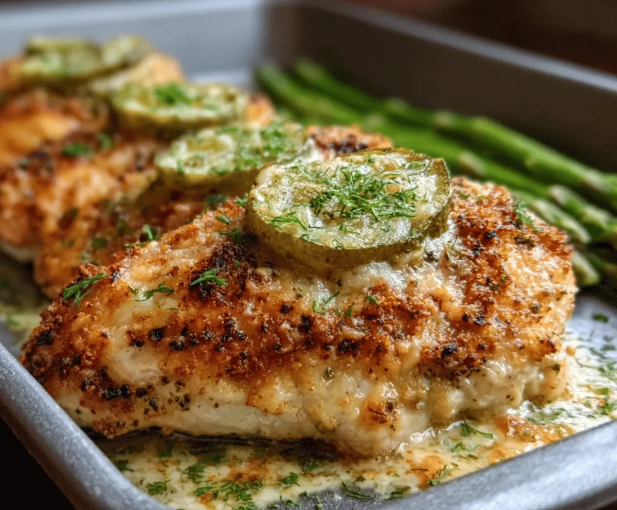 Crispy Dill Pickle Parmesan Chicken Recipe