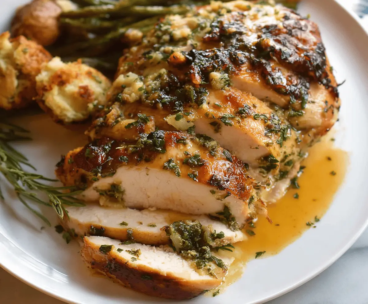 Easy Garlic Herb Slow Cooker Turkey Breast Recipe
