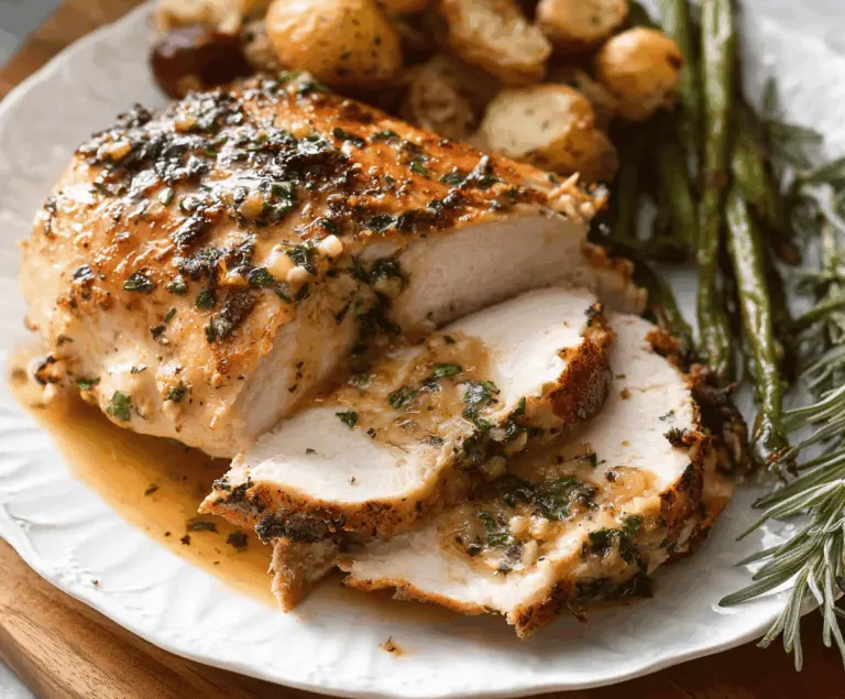 Garlic Herb Slow Cooker Turkey Breast