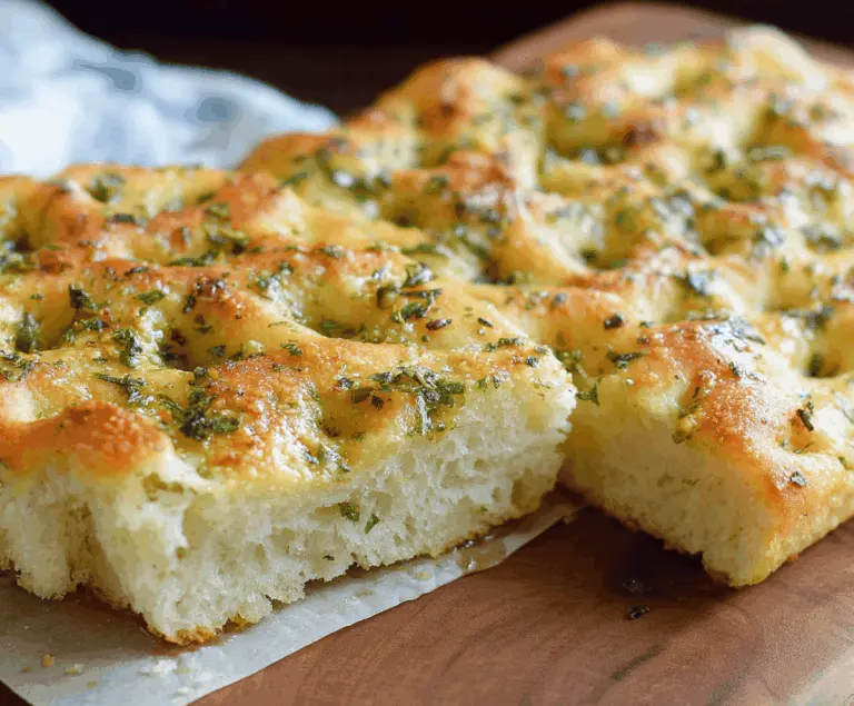Garlic Parmesan Focaccia – A Savory Italian Bread