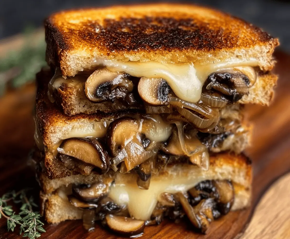 Ultimate Grilled Cheese with Gouda, Roasted Mushrooms & Onions