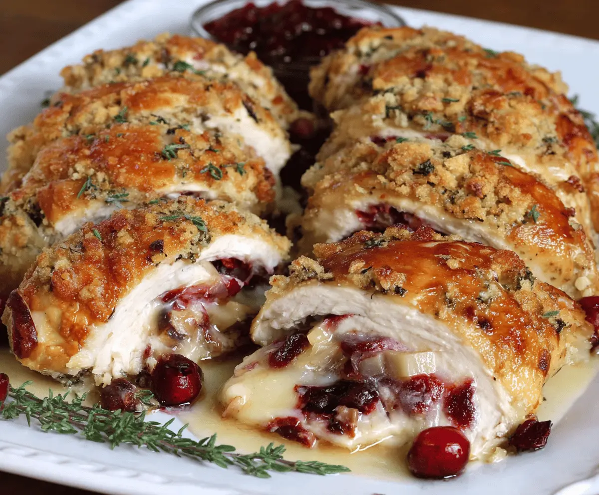 Easy Cranberry Brie Stuffed Chicken Recipe for a Festive Meal