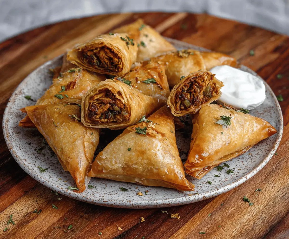 Moroccan Spiced Chicken Briouats Recipe – Crispy & Flavorful Snack