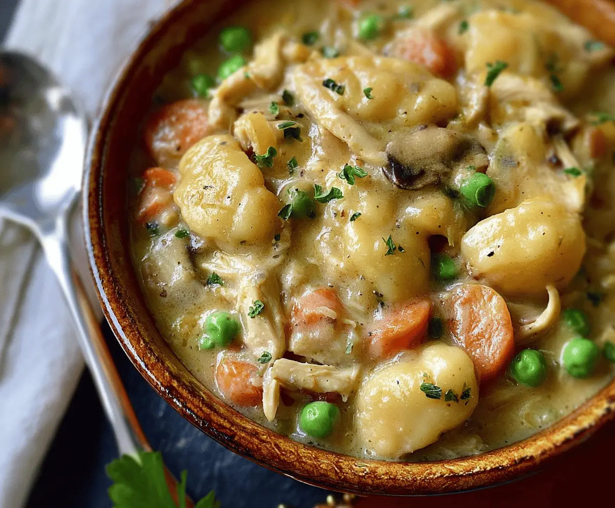 Easy One Pot Gnocchi Chicken Pot Pie Recipe