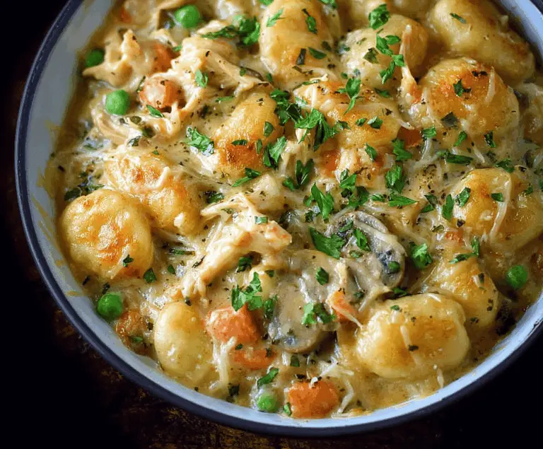 One Pot Gnocchi Chicken Pot Pie