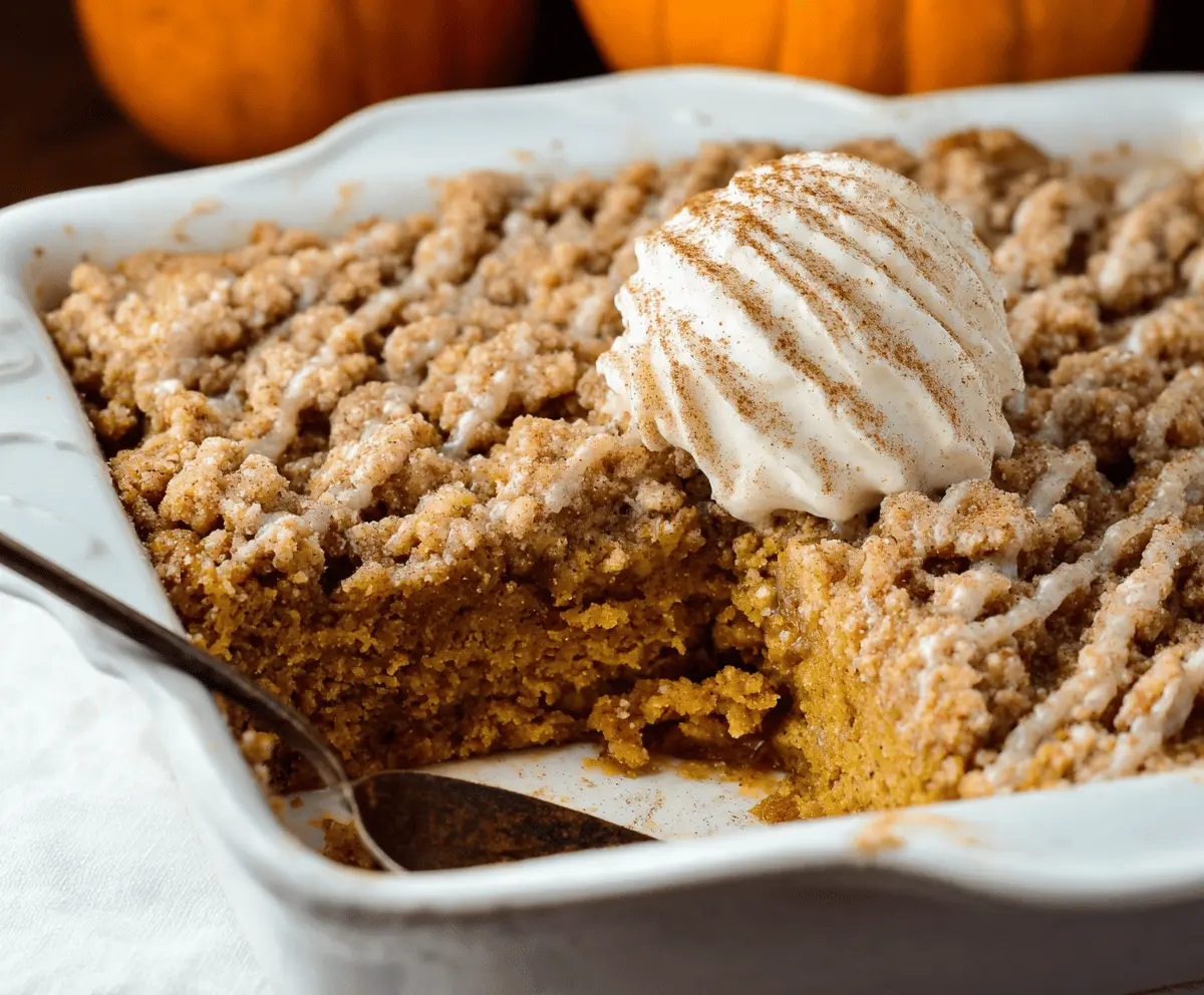 Pumpkin Pie Crisp with Cinnamon Streusel – Easy Fall Dessert Recipe