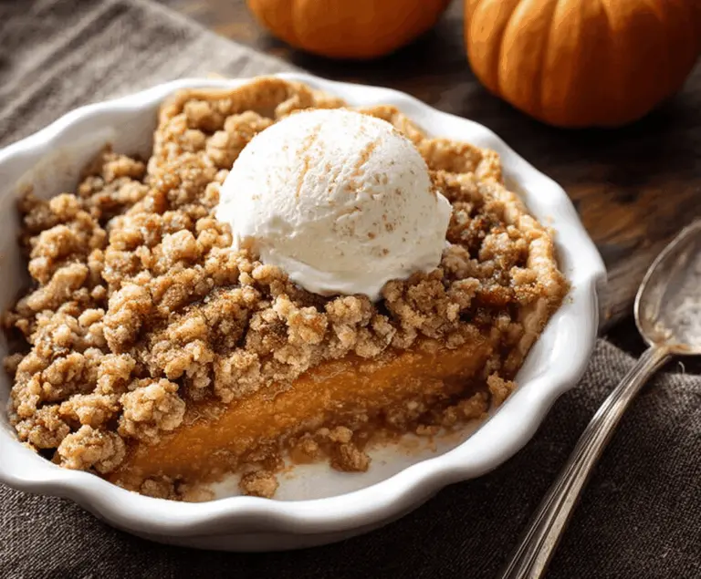 Pumpkin Pie Crisp With Cinnamon Streusel