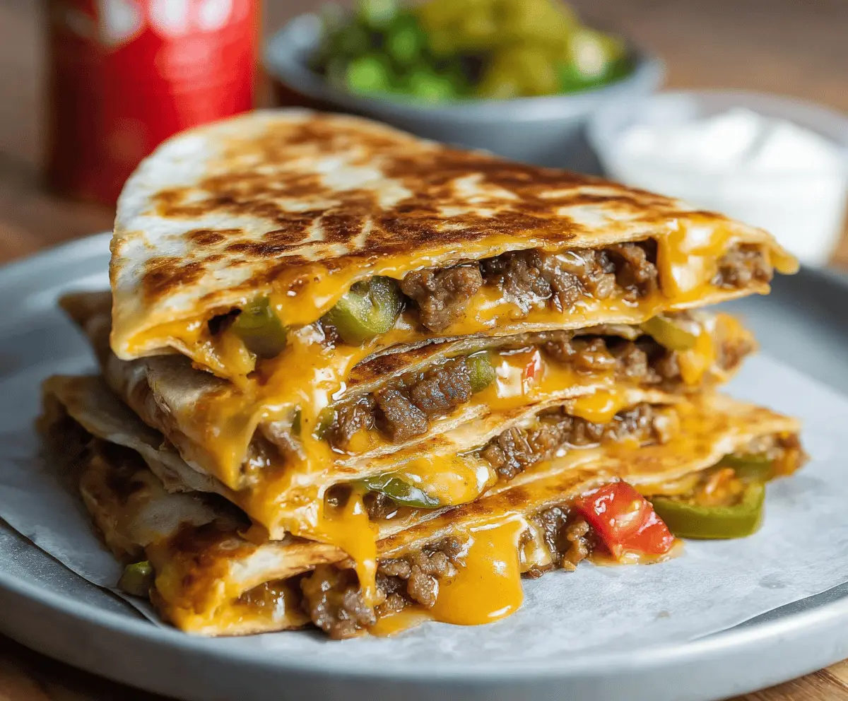 Crispy Smashburger Quesadillas Recipe – Easy & Delicious