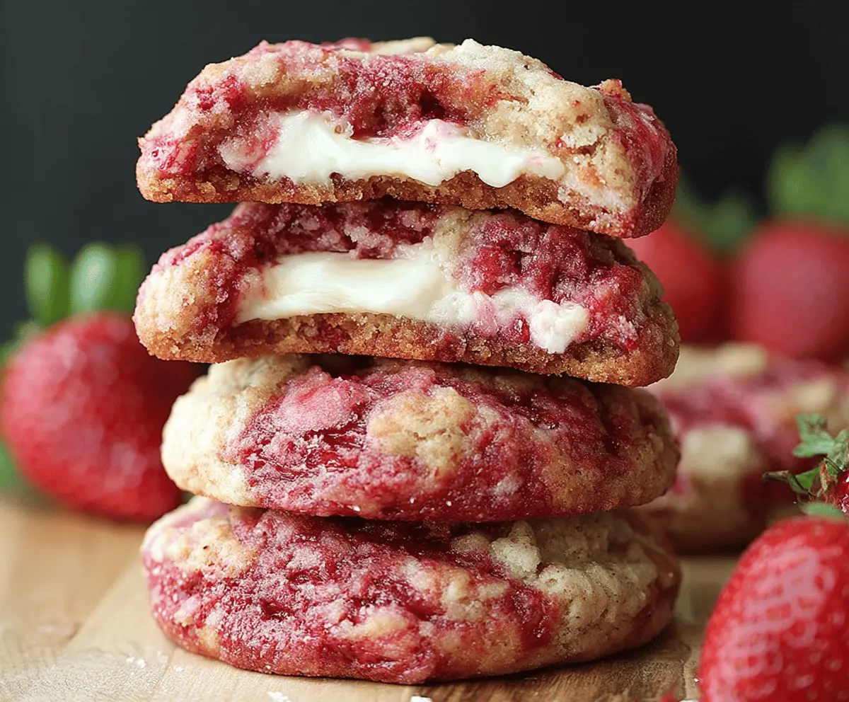 Delicious Strawberry Cheesecake Cookies