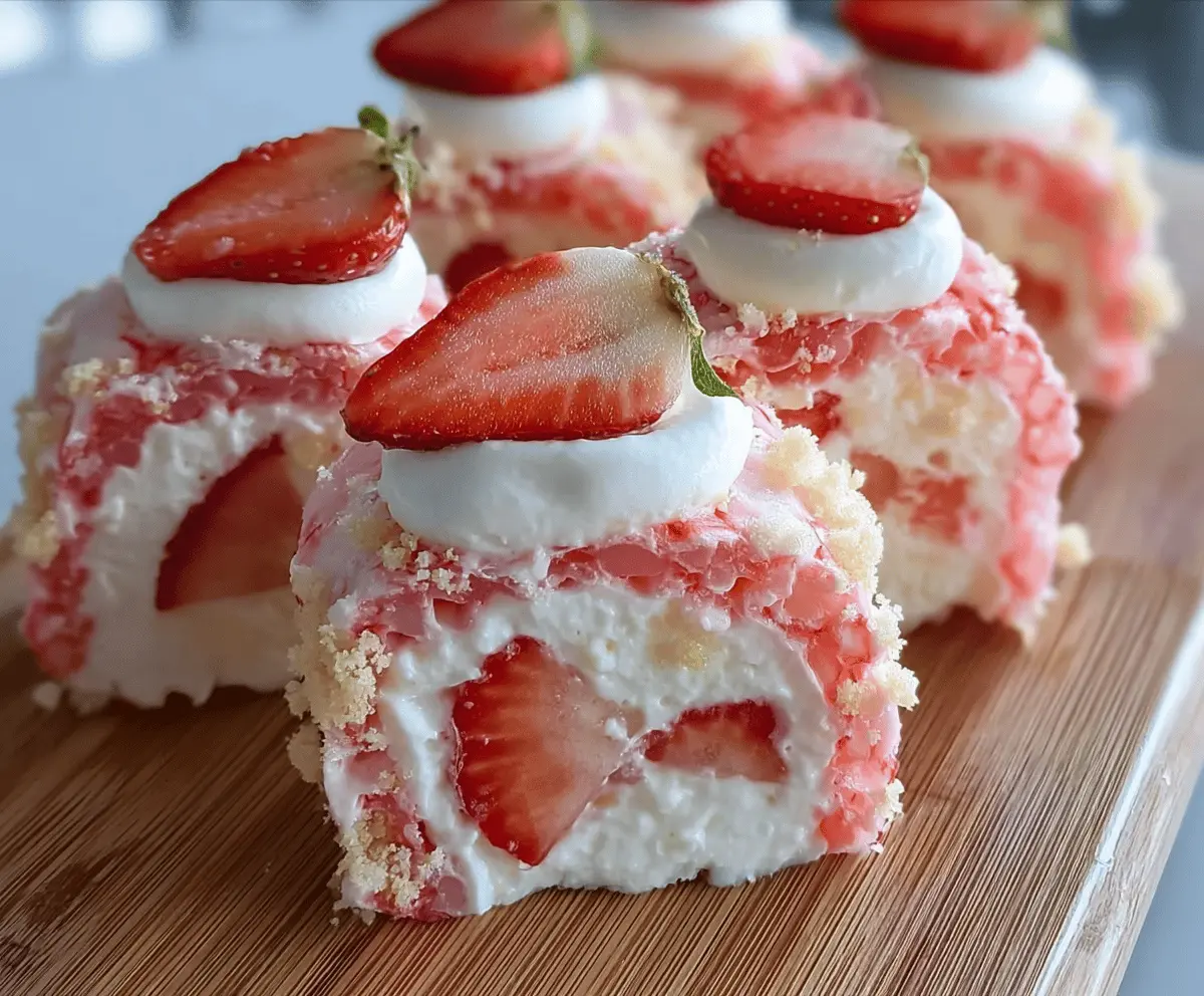 Easy Strawberry Shortcake Sushi Rolls Recipe for Sweet Treats