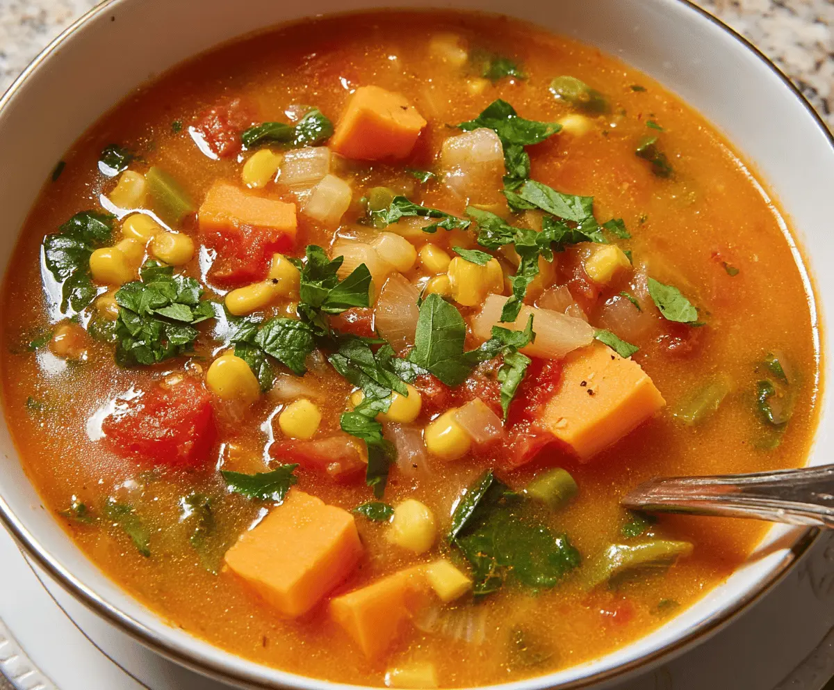 Easy Sweet Potato Vegetable Soup Recipe for Healthy Comfort