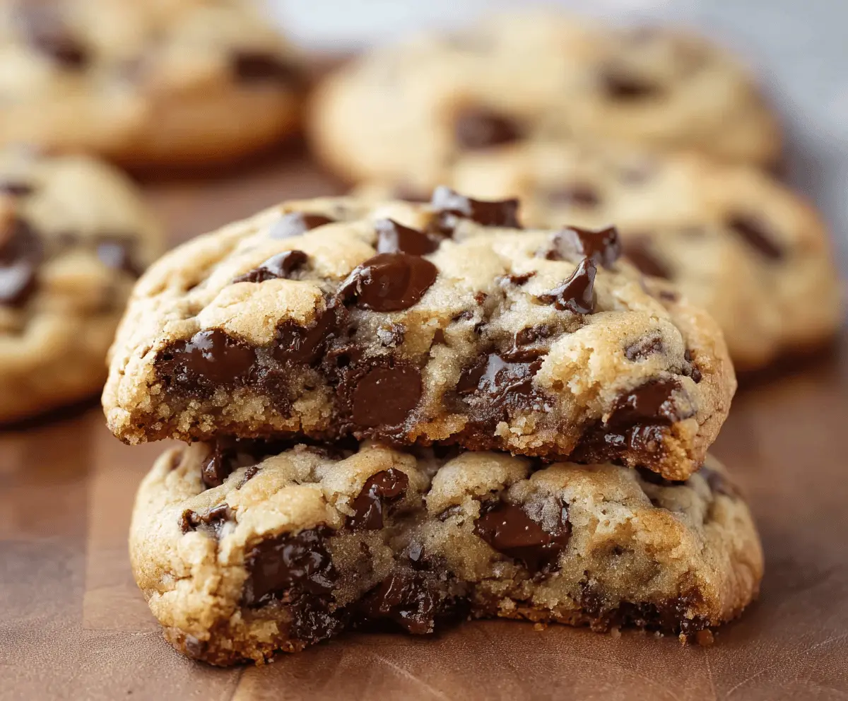 Ultra Thick Bakery-Style Chocolate Chip Cookies