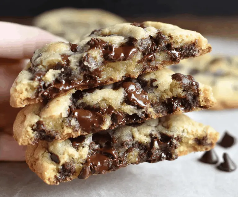 Ultra Thick Bakery Style Chocolate Chip Cookies – Crispy Edges, Gooey Centers